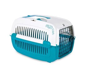 Pet Inn transpordi puur Cosmos Deco line, türkiis/valge цена и информация | Переноски, сумки | kaup24.ee