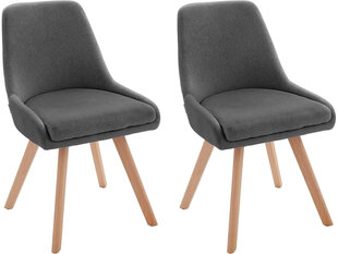 2 tooli komplekt Notio Living Rafi, tumehall hind ja info | Söögitoolid, baaritoolid | kaup24.ee