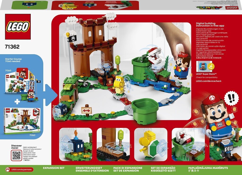 71362 LEGO® Super Mario Kaitsekindluse lisandmoodul цена и информация | Klotsid ja konstruktorid | kaup24.ee