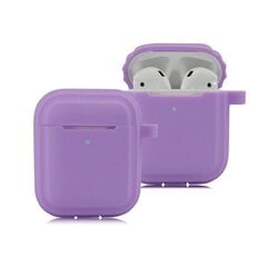 Мягкий Силиконовый Чехол Для Наушников, Совместимый С Airpods 1/2 (Светло-Фиолетовый) цена и информация | Чехлы для телефонов | kaup24.ee