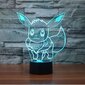 3D Illusion Pokemon_ LED-öövalgusti, 7 värvi järkjärgulise vahetamisega USB-puutelülitiga 3D visuaalsed valgustid pühadekingituste või kodukaunistuse jaoks цена и информация | Ventilaatoriga valgustid | kaup24.ee