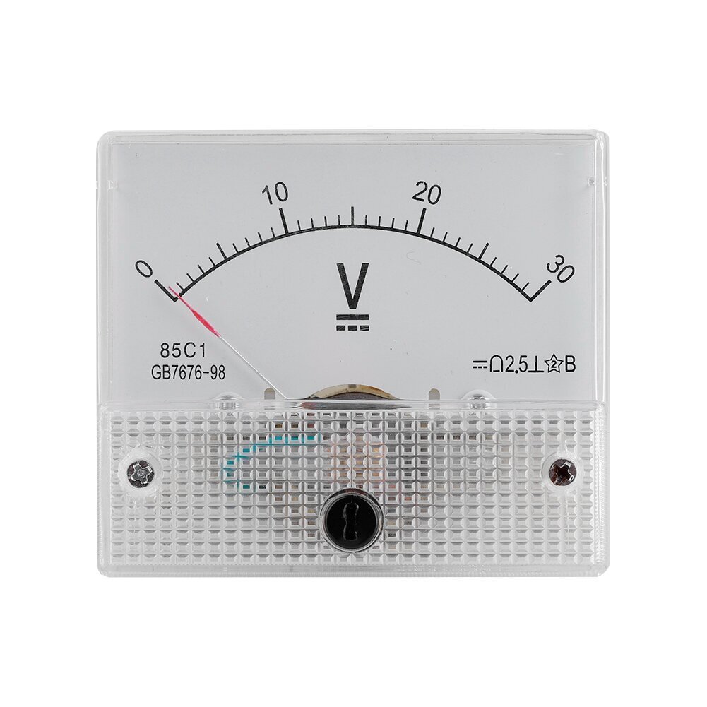 DC 0-30V DC Analoog 85C1 Voolu Voltmeeter Pinge 2,5 Täpsus Pinge Analoog Voltmeetri paneel hind ja info | Sülearvuti tarvikud | kaup24.ee