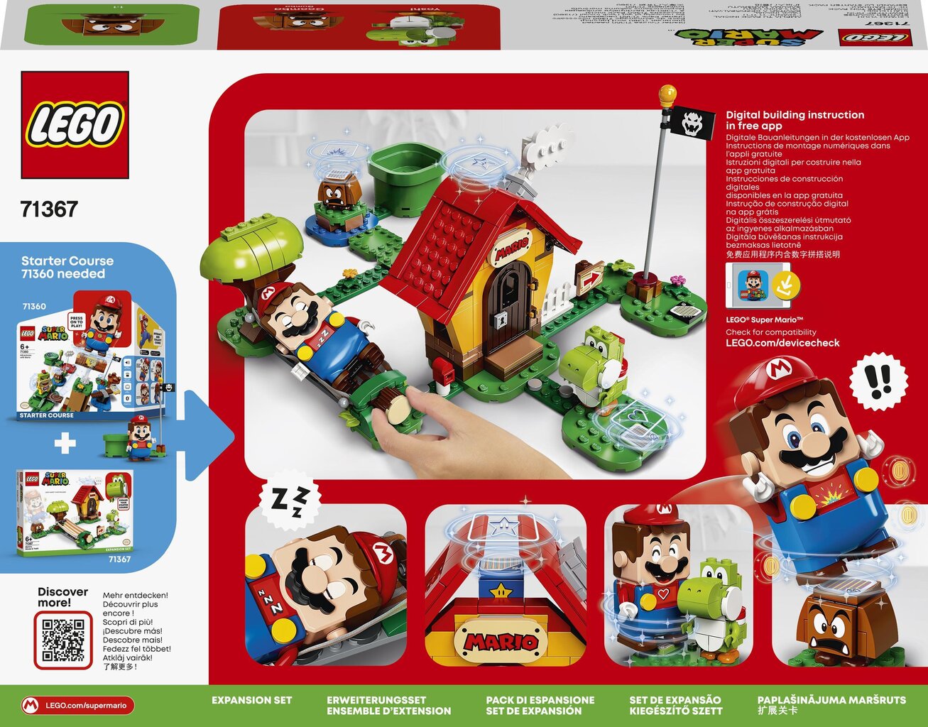 71367 LEGO® Super Mario Täiendus Mario ja Yoshi kodule цена и информация | Klotsid ja konstruktorid | kaup24.ee