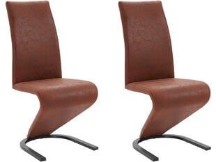 2 tooli komplekt Notio Living Zap, pruun hind ja info | Söögitoolid, baaritoolid | kaup24.ee