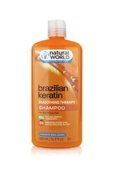 Natural World Brazilian Keratin Smoothing Therapy šampoon 500ml hind ja info | Šampoonid | kaup24.ee