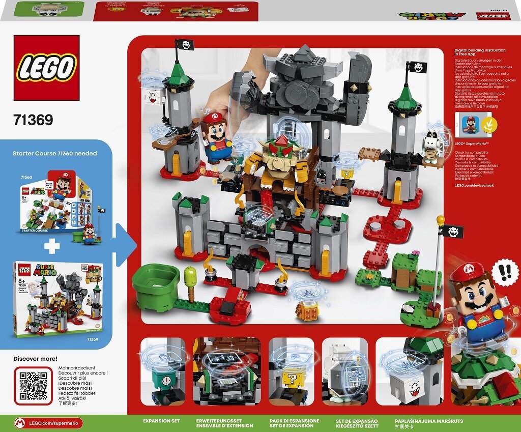 71369 LEGO® Super Mario Bowseri lossijuhi lahingu laiendusrada hind ja info | Klotsid ja konstruktorid | kaup24.ee