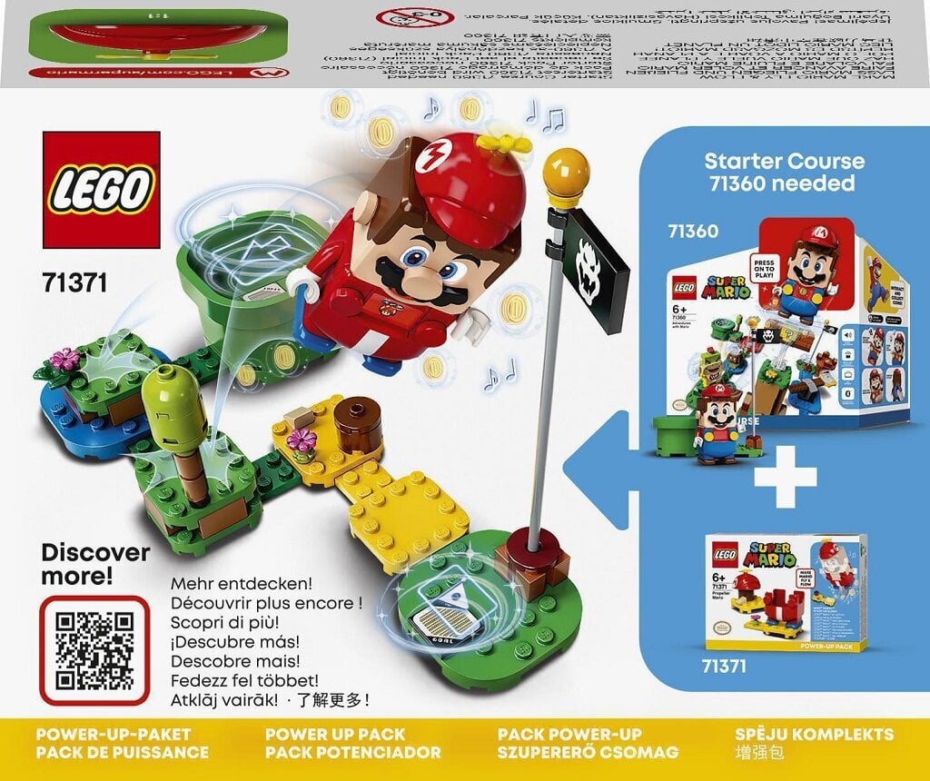 71371 LEGO® Super Mario Piloot-Mario võimenduskomplekt цена и информация | Klotsid ja konstruktorid | kaup24.ee