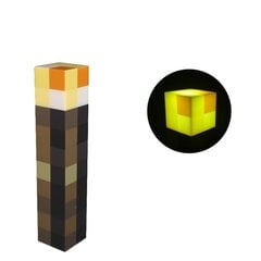 Minecraft Brownstone taskulamp – 11-tolline LED-öövalgusti – USB C hind ja info | Ventilaatoriga valgustid | kaup24.ee