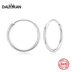 (18mm)Dalaran Hoop Kõrvarõngad 925 Sterling hõbedane ümmargune Huggie Hoop kõrvarõngad Naistele Meeste Mood Lihtsad Ehted - Hoop kõrvarõngad цена и информация | Наборы украшений | kaup24.ee