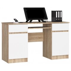 Письменный стол NORE A15, цвета дуба/белый цена и информация | Компьютерные, письменные столы | kaup24.ee