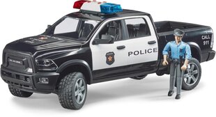 Politseiauto figuriiniga Bruder RAM 2500, 02505 цена и информация | Игрушки для мальчиков | kaup24.ee