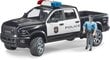 Politseiauto figuriiniga Bruder RAM 2500, 02505 цена и информация | Poiste mänguasjad | kaup24.ee
