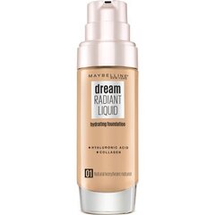 Jumestuskreem Maybelline Dream Radiant Liquid 3 True Ivory цена и информация | Пудры, базы под макияж | kaup24.ee