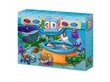 Sammasbassein lastele Bestway Splash & Play 3D, 213x66 cm, oranž/sinine hind ja info | Basseinid | kaup24.ee