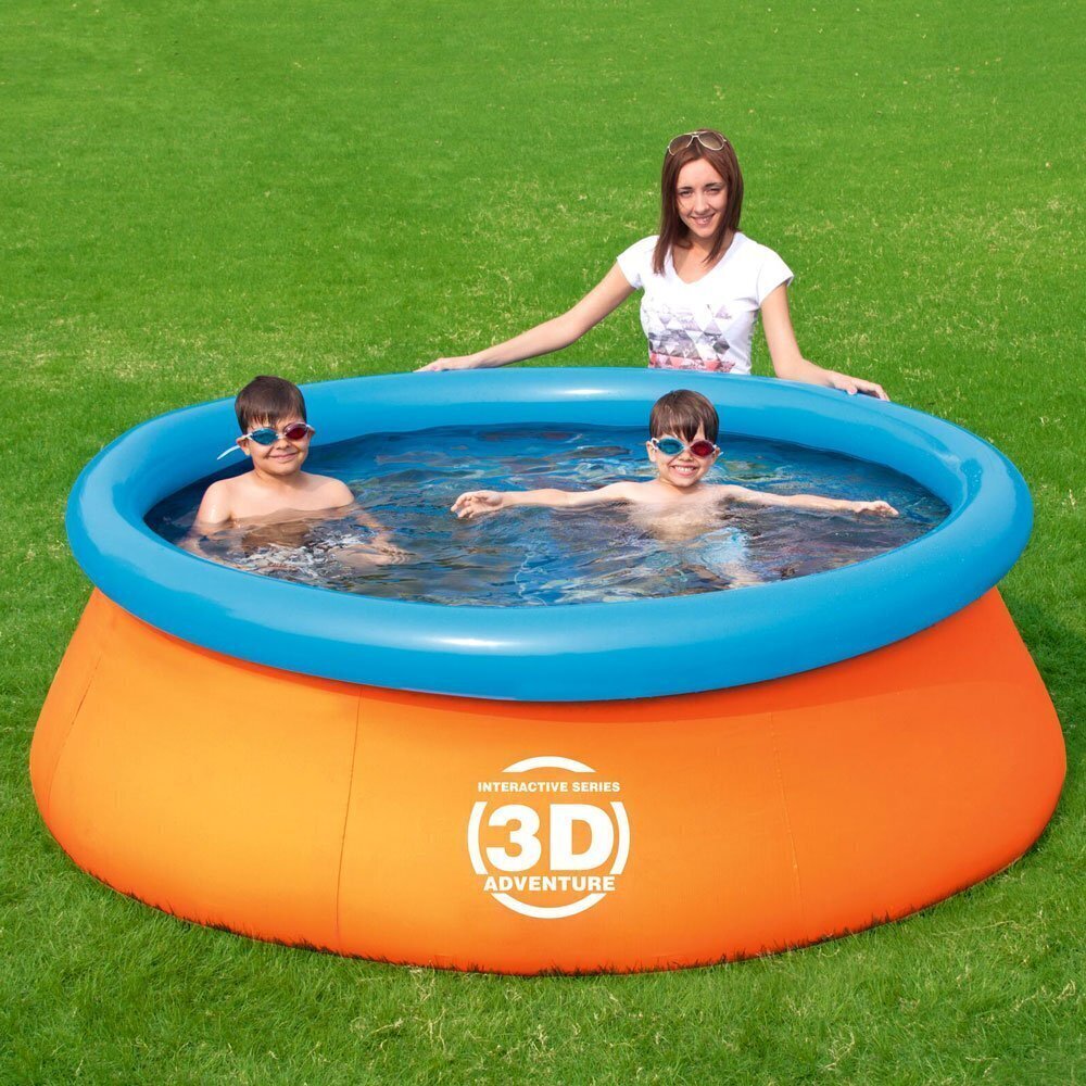Sammasbassein lastele Bestway Splash & Play 3D, 213x66 cm, oranž/sinine hind ja info | Basseinid | kaup24.ee