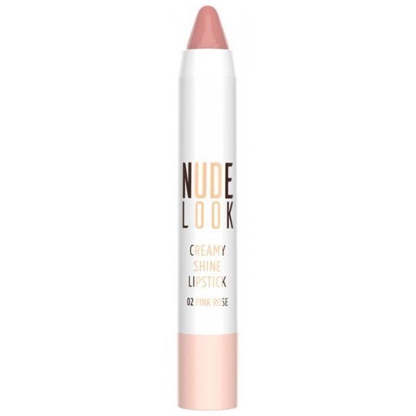 Kreemjas huulepulk Golden Rose Nude Look Creamy Shine 3,5 g, 02 Pink Rose цена и информация | Huulepulgad, -läiked, -palsamid, vaseliin | kaup24.ee