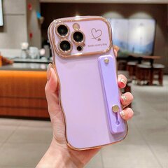 IPhone 16 Pro Max Case Love Heart galvaniseeritud TPU-telefoni kate ja randmepaela tugijalg – Gre hind ja info | Telefoni kaaned, ümbrised | kaup24.ee