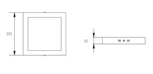 Pinnapealne LED paneel GTV MATIS PLUS 19W/3000K hind ja info | Süvistatavad ja LED valgustid | kaup24.ee