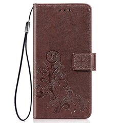 Brown Clover Pressed Flowers Pu Case Ühildub Huawei Y6 2019-Ga hind ja info | Telefoni kaaned, ümbrised | kaup24.ee