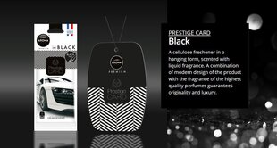 Auto õhuvärskendaja Aroma Prestige Card Black 6g цена и информация | Освежители воздуха для салона | kaup24.ee