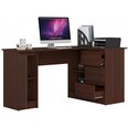 Письменный стол NORE B20, правый вариант, темно-коричневый