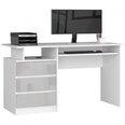 Письменный стол NORE CLP, белый/серый