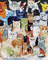 Набор для рисования по номерам «Коллекция котов» 40x50 цена и информация | Живопись по номерам | kaup24.ee