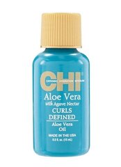 Разглаживающее масло для вьющихся волос Farouk CHI Aloe Vera 15 мл цена и информация | Маски, масла, сыворотки | kaup24.ee