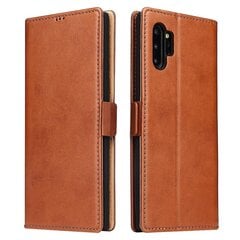 Ühildub Seadmega Galaxy Note10+ Dermis Texture Pu +Tpu Horizontal Flip Leather Case Koos Hoidiku Ja Kaardipesadega Ning Ühildub Seadmega Galaxy Note10+ hind ja info | Telefoni kaaned, ümbrised | kaup24.ee