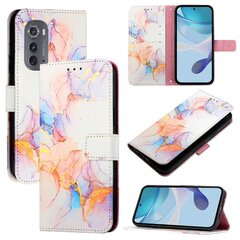 Galaxy Marble White Marble Leather Case Ühildub Mudeliga Motorola Edge 2022 / Edge 5G Uw 2022 hind ja info | Telefoni kaaned, ümbrised | kaup24.ee