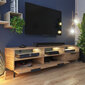 TV laud Selsey Rikke LED valgustusega, pruun hind ja info | TV alused | kaup24.ee