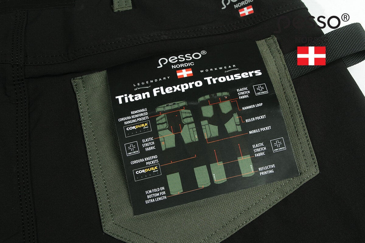 Tööpüksid Pesso Nordic TITAN Flexpro 125 цена и информация | Tööriided | kaup24.ee