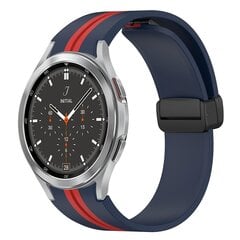 Синий Красный Силиконовый Ремешок Для Часов, Совместимый С Samsung Galaxy Watch 4 Classic 46 Мм цена и информация | Чехлы для телефонов | kaup24.ee