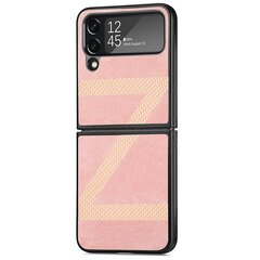 Pink Z Shape Fiber Stitching Telefoniümbris Ühildub Galaxy Z Flip 4-Ga hind ja info | Telefoni kaaned, ümbrised | kaup24.ee