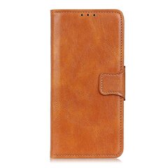 Brown Mirren Crazy Horse Texture Nahast Ümbris, Mis Ühildub Oneplus 10 Pro-Ga hind ja info | Telefoni kaaned, ümbrised | kaup24.ee