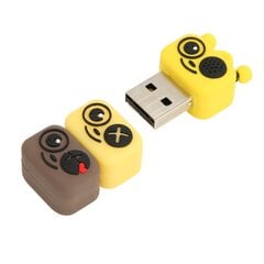 Flash draiv PVC Cartoon Bee Style USB 2.0 standardne kiirvahetusega kaasaskantav USB-mälupulk kontoritööle, kollane 64 GB hind ja info | Mälupulgad | kaup24.ee