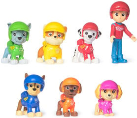 Figuurikomplekt Paw Patrol 7in1 Rescue Wheels Ryder ja kutsikad hind ja info | Tüdrukute mänguasjad | kaup24.ee