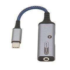 Адаптер для наушников и зарядного устройства USB C на 3,5 мм 2 в 1 Type C на Aux аудиоразъем и PD 60 Вт кабель-разветвитель для быстрой зарядки цена и информация | Зарядные устройства для телефонов | kaup24.ee