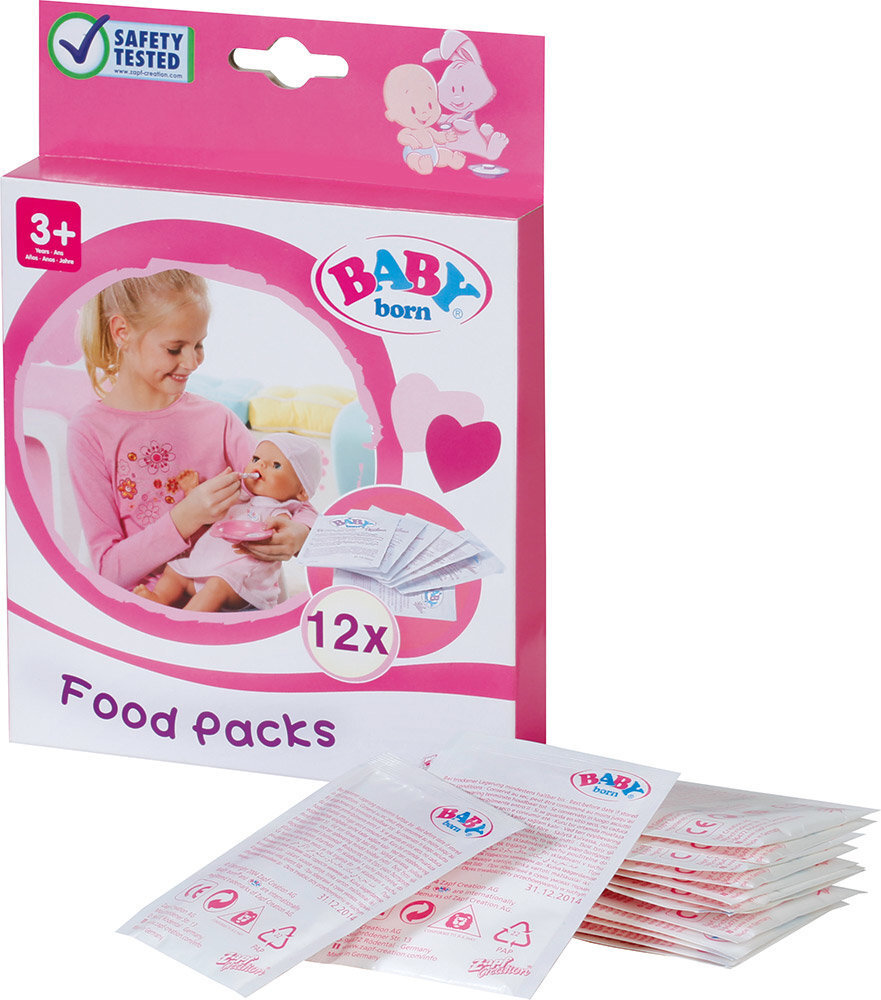Nuku toit Baby Born , 12 tükki цена и информация | Tüdrukute mänguasjad | kaup24.ee
