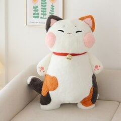 (Catabout 14-16cm)Jaapani helistamine Bring Fortune Cat Plushie täidisega Loomad Lill Oranž Valged Kassid Padja Kaelus Kellakaunistused Kaelakee Mänguasjad Laps hind ja info | Pehmed mänguasjad | kaup24.ee