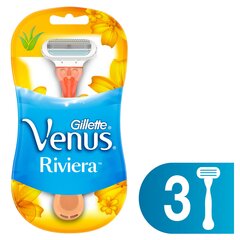 Одноразовые бритвы Gillette Venus Riviera - Single ladies razor (2 шт) цена и информация | Косметика и средства для бритья | kaup24.ee