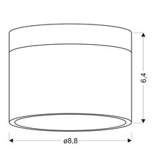 Laevalgusti Candellux 9W LED 4000K цена и информация | Потолочные светильники | kaup24.ee