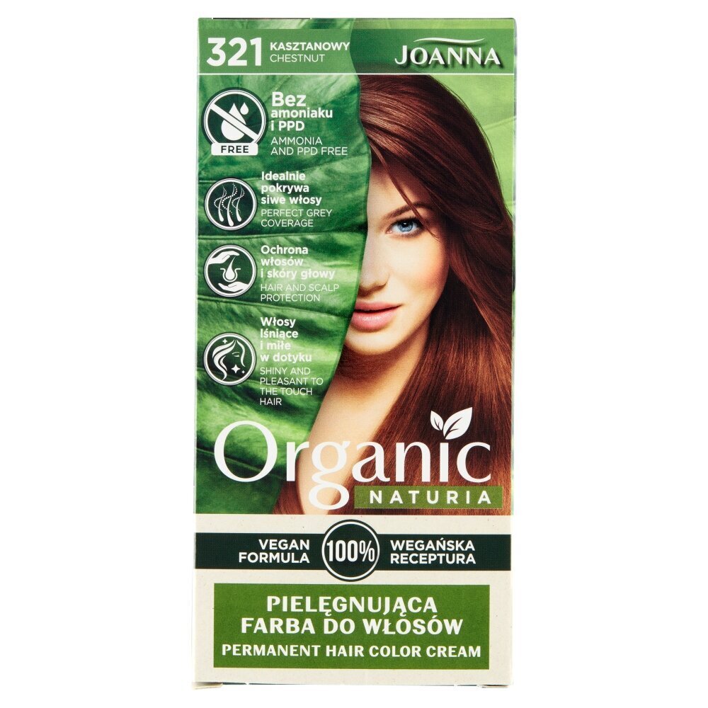 Juuksevärv Joanna Naturia Organic 321 цена и информация | Juuksevärvid | kaup24.ee