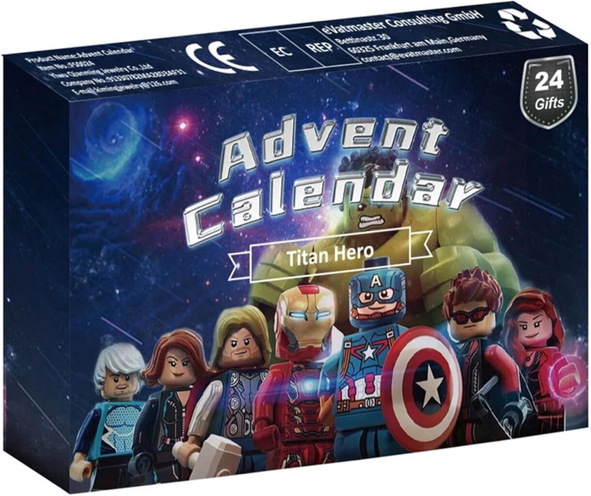 Advendikalender Countdown Anime Action Figuurid 24 tk. Jõulukardina karp Kingitused Avengers Figuurimänguasjad hind ja info | Kalendrid, märkmikud | kaup24.ee