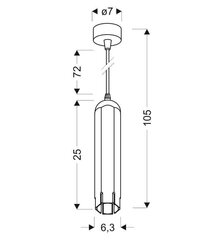 Rippvalgusti Candellux 31-77684 цена и информация | Люстры | kaup24.ee