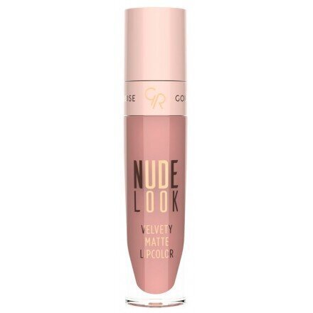 Vedel huulevärv Golden Rose Nude Look Velvety Matte 5,5 ml, 03 Rosy Nude hind ja info | Huulepulgad, -läiked, -palsamid, vaseliin | kaup24.ee