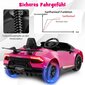 Costway Laste elektriauto Lamborghini 12V, roosa цена и информация | Laste elektriautod | kaup24.ee