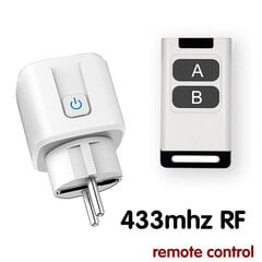 Universaalne kaugjuhtimispult Mini elektripistikupesad 433MHZ Rf Smart Plug 220V 16A Single Sockets Switch for Home Appliance led| | цена и информация | Аксессуары для Smart TV | kaup24.ee