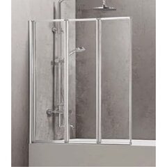 Стенка для ванной C6433 120x150 прозрачная цена и информация | Euroliux Аксессуары для сантехники | kaup24.ee