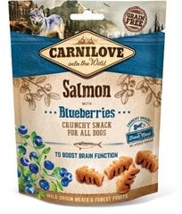 Carnilove Dog Snack Salmon & Blueberries maiused koerale 200g цена и информация | Лакомства для собак | kaup24.ee
